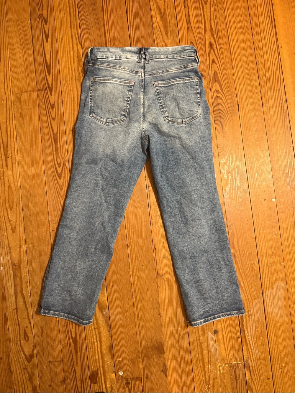 NWT Good American. Always Fits 6-12 Petite Women’s Blue Straight-Leg Jeans - Picture 6 of 8